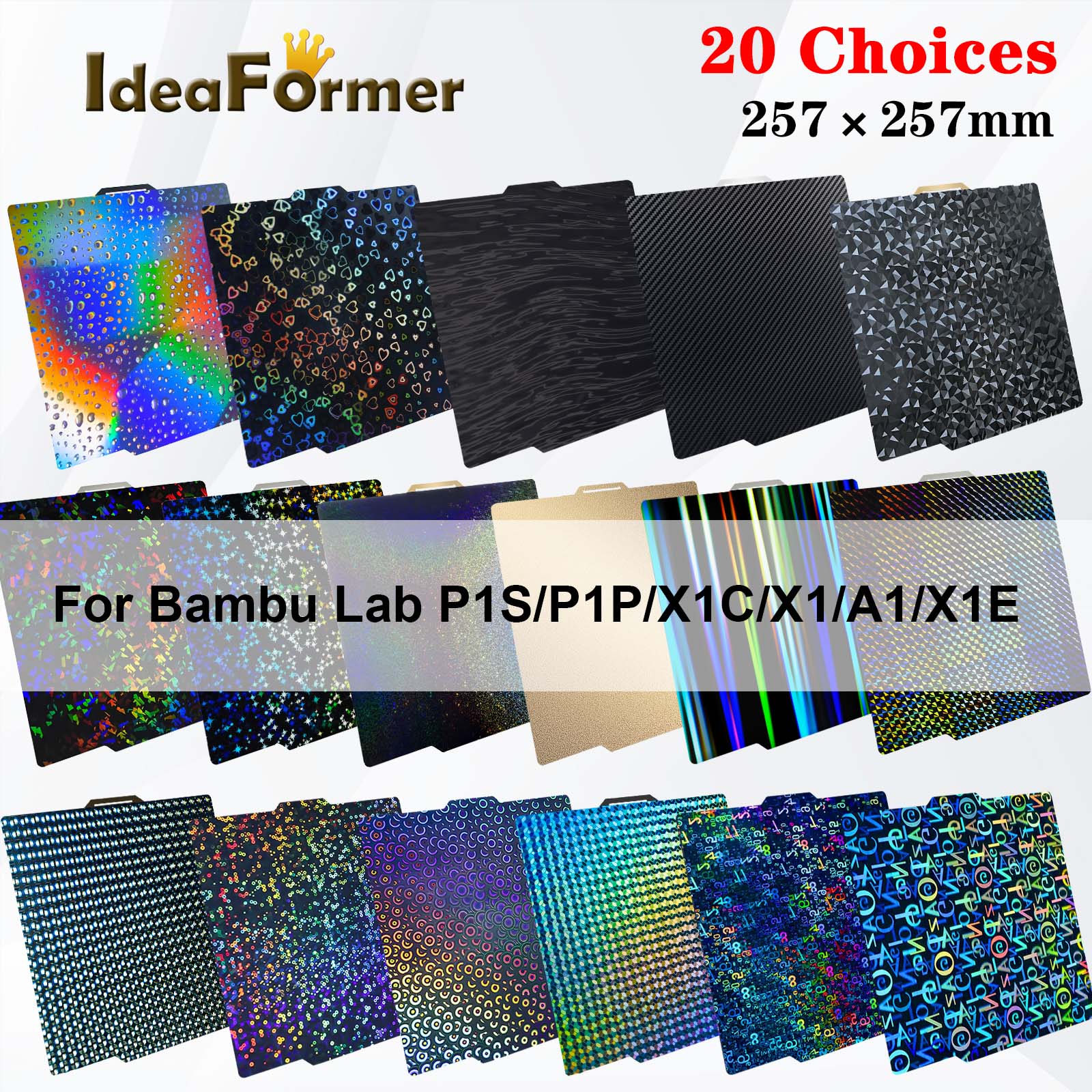 Pei Sheet - 257x257 PEK Plate For Bambulab Build