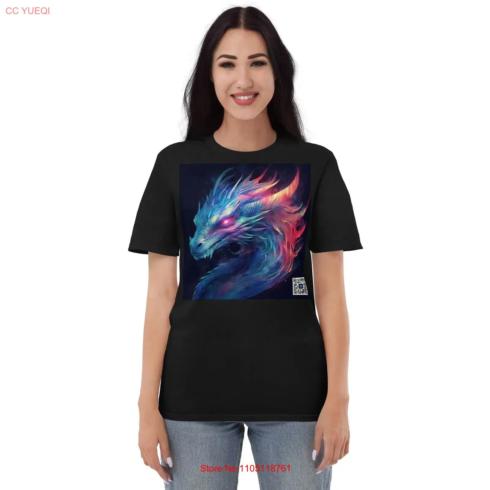 3D Printing Qr Code - Dragon T Shirt smartphone camera scannable