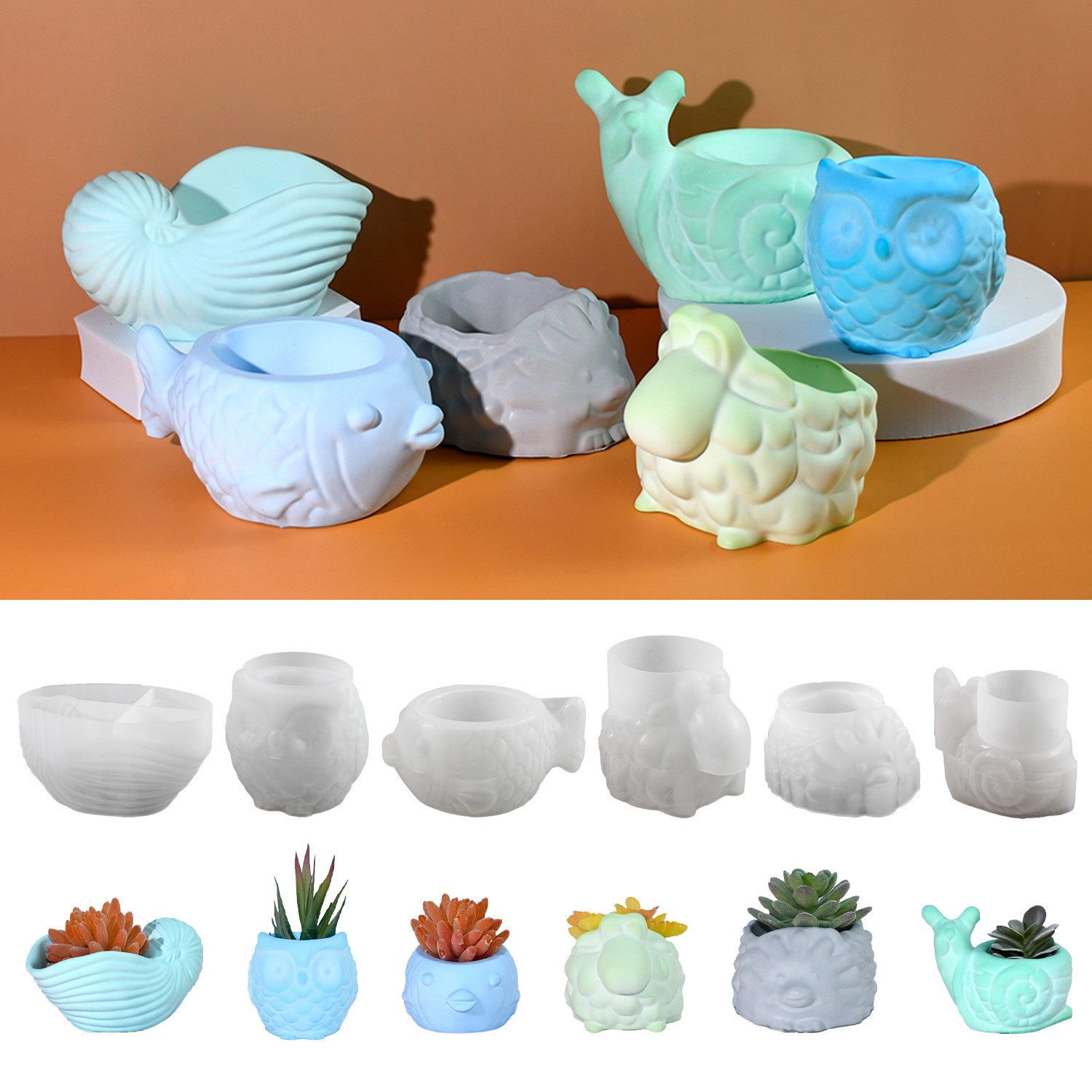 3D Animal Flower Pot Silicone  - огляд і ціна 3D Printing Vase