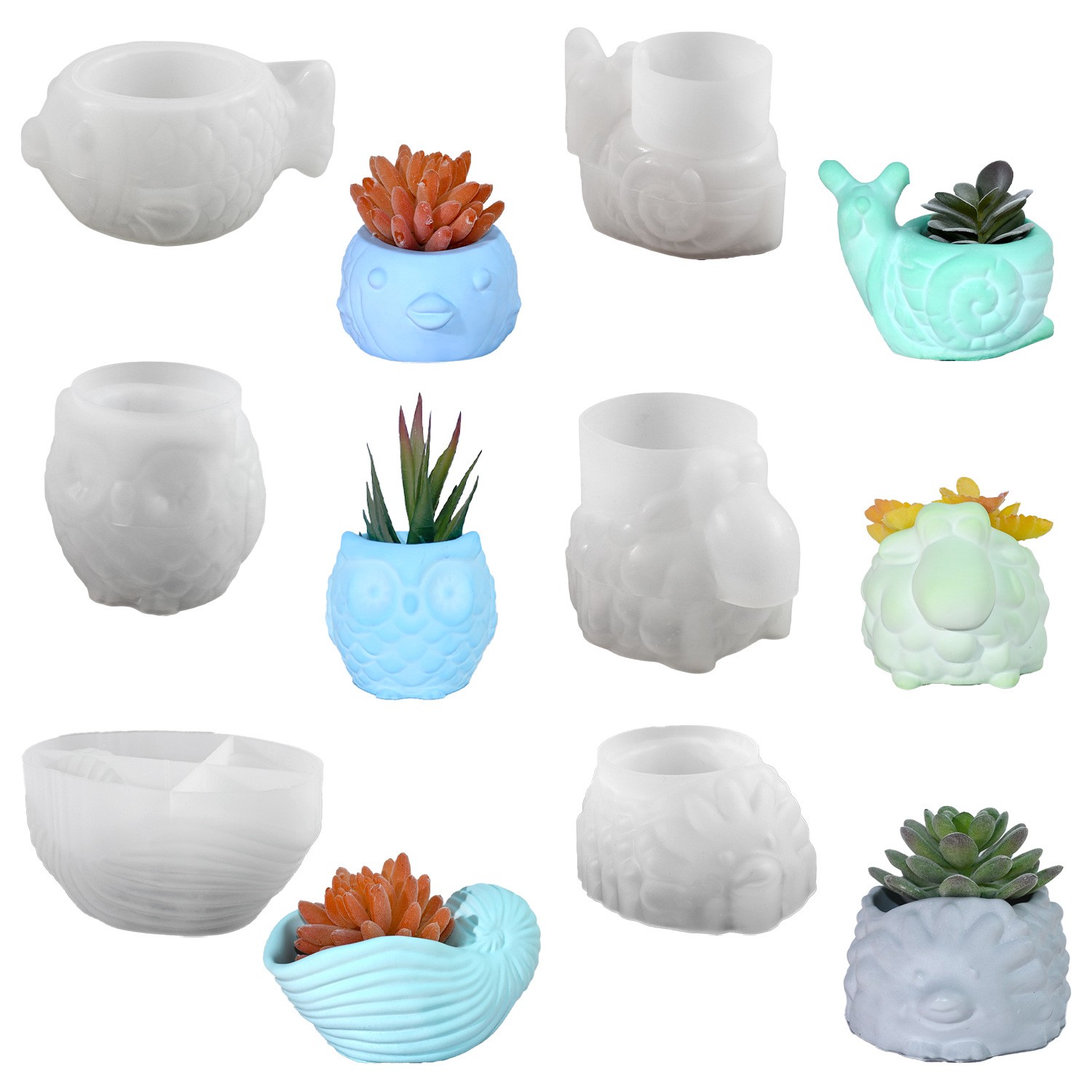 3D Animal Flower Pot Silicone  - огляд і ціна 3D Printing Vase