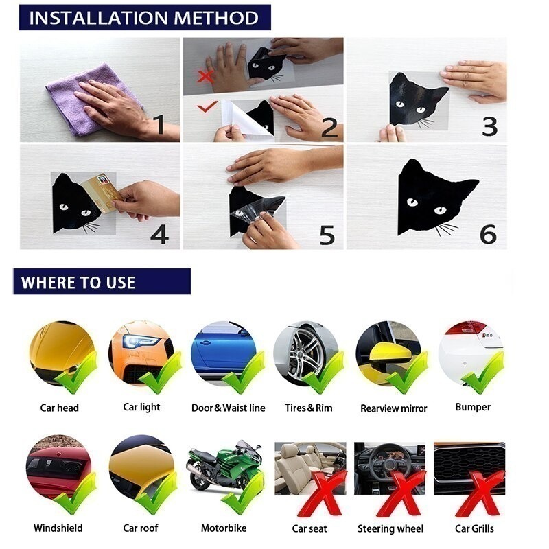 Car Sticker Animal Cat Paw Pri - огляд і ціна 3D Printing Vinyl