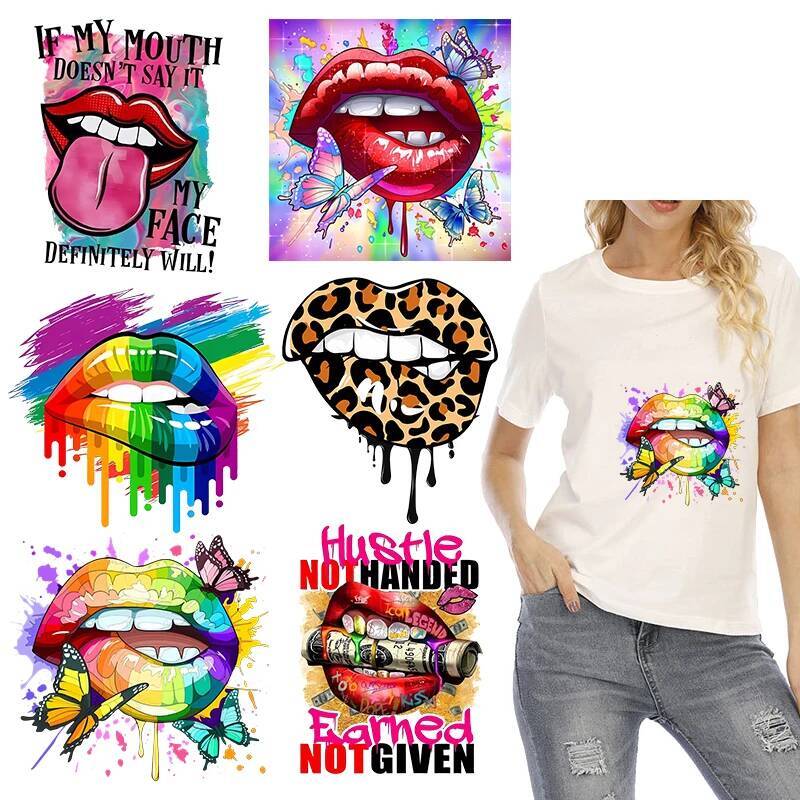 Sexy leopard print lips Heat T - огляд і ціна 3D Printing Vinyl