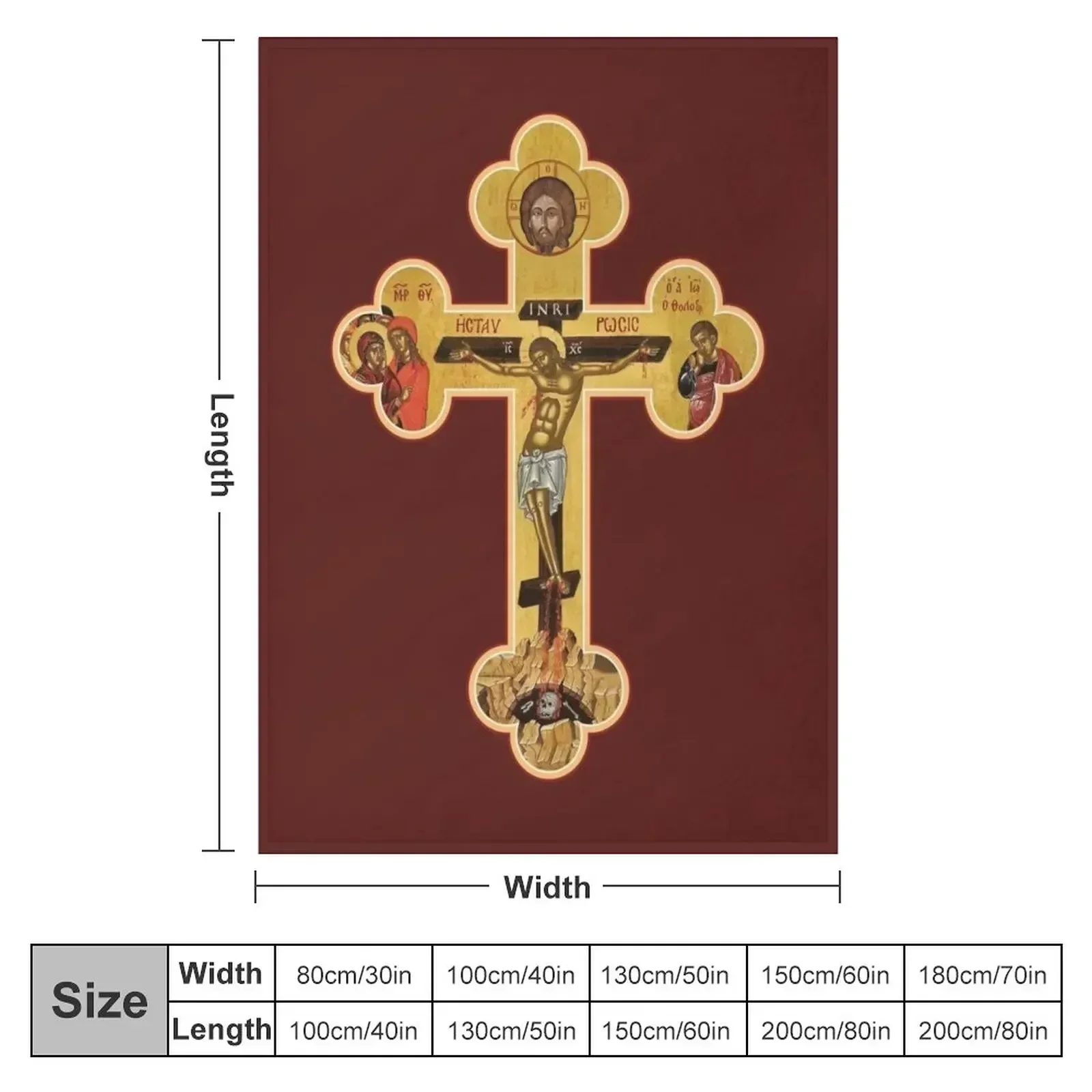 Orthodox Cross Icon Throw Blan - огляд і ціна 3D Printing Icon