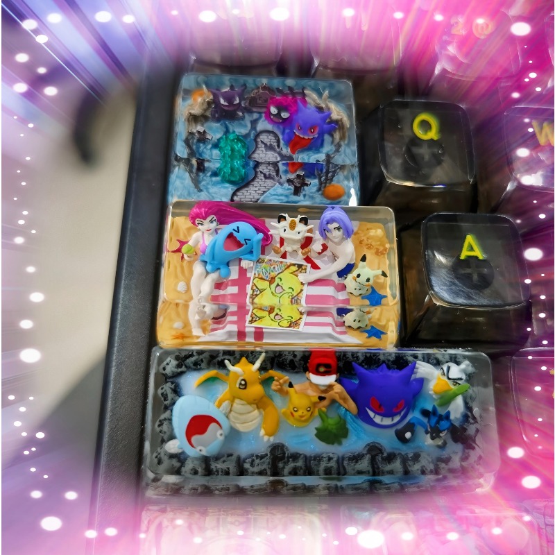 Pokemon Anime Keycaps 1U 1.25U - огляд і ціна 3D Printing Keycaps