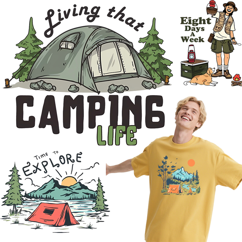 Summer camping dtf clothing ho - огляд і ціна 3D Printing Vinyl