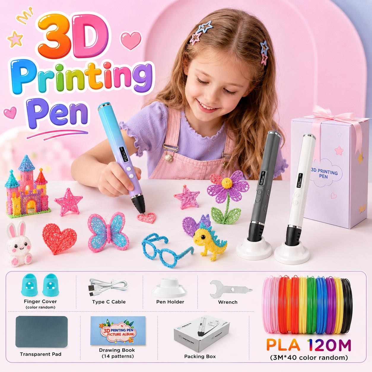 3D Printing Pen Kids with Type - огляд і ціна 3D Printing Filament