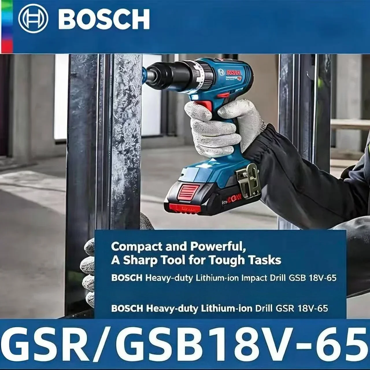 Compact Bosch GSR 18V-65,GSB 1 - огляд і ціна Bosch Drill Gsb 18V
