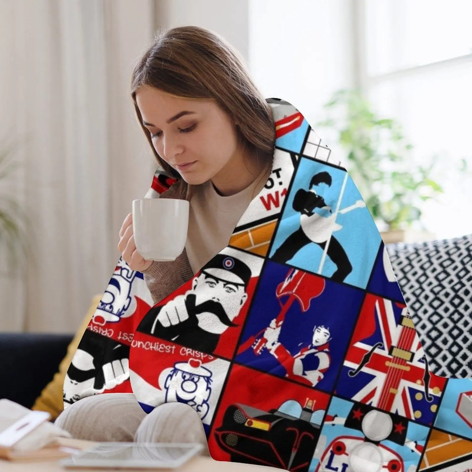 Iconic mod pop art Throw Blank - огляд і ціна 3D Printing Icon