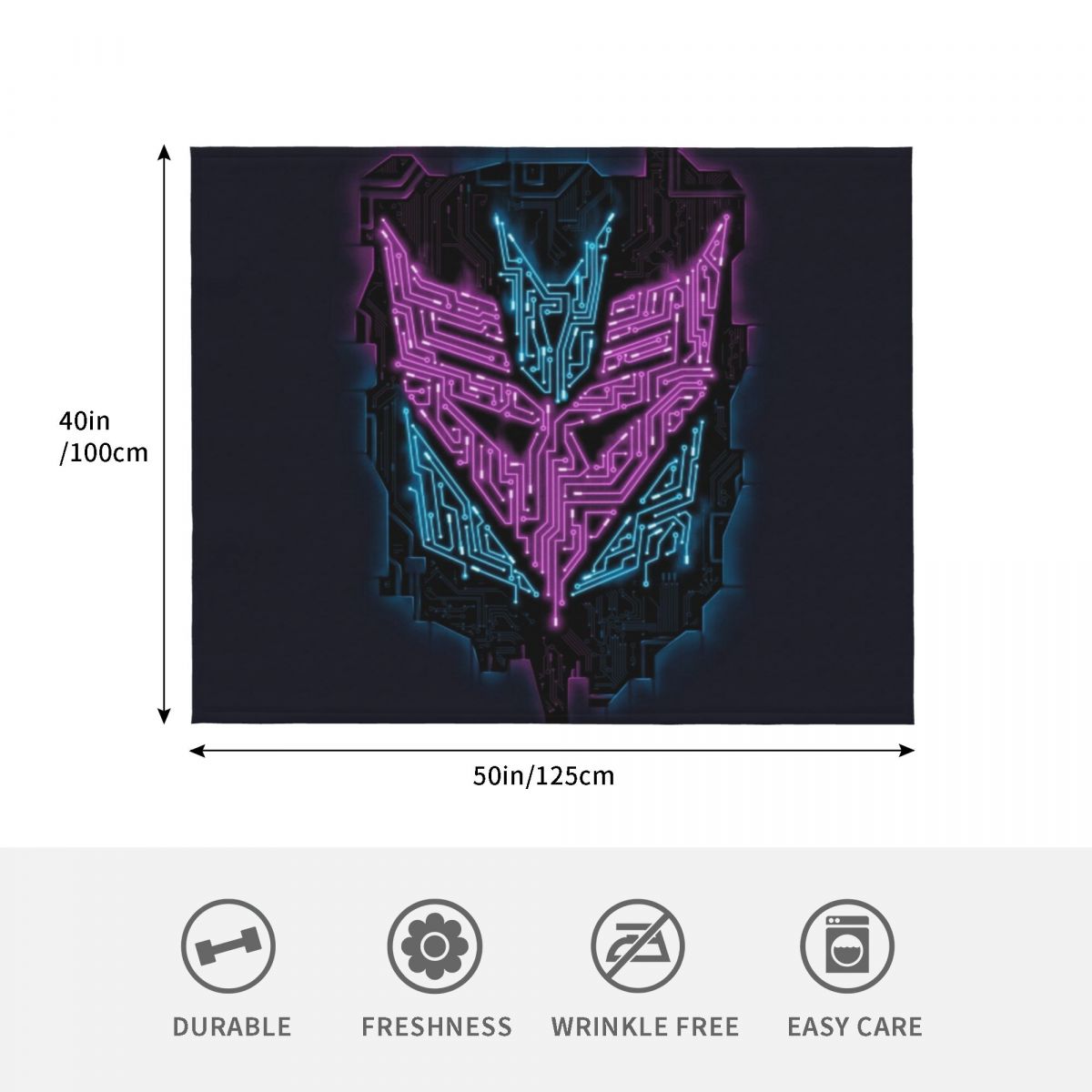 Decept-Iconic II Throw Blanket - огляд і ціна 3D Printing Icon